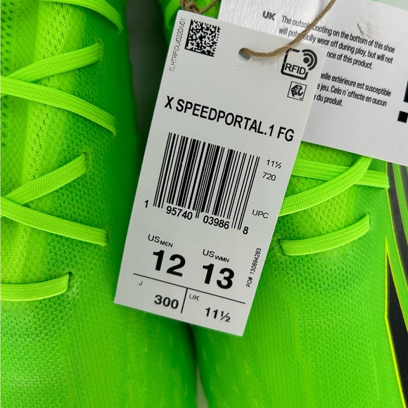 New Adidas X Speedportal.1 FG Size 12-10 Soccer Cleats Men’s Green Style GW8426 - Picture 9 of 10